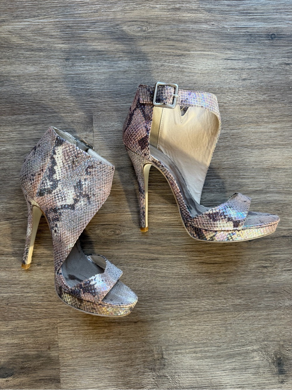 Madden Girl Snake Print Heels